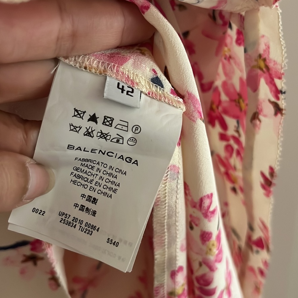 ASO Blair Waldorf Balenciaga cherry blossom dress FR 42 - Picture 5 of 7